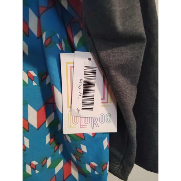 LULAROE Women's 3/4 Sleeve / Style Randy / Women's Size 3XL Shirt - Picture 3 of 4